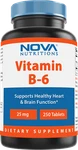 Nova Nutritions Vitamin B6 25 Mg Supports Healthy Nervous System- Metabolism &. Fixed Price $26.54.