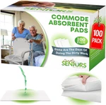 Commode Absorbent Pads For Bedside Liners - 100 Portable Toilet. Fixed Price $35.69.