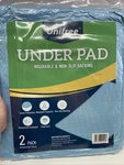 Unifree Under Pad Pk 34" X 52" Washable & Non-slip New Sealed. Fixed Price $18.95.