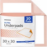 Ultra Underpads, Incontinence, Heavy Absorbency, 30 X In, 10 Cou. Fixed Price $17.54.