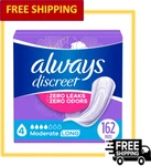 Always Discreet Incontinence Long Length Pads, Moderate Absorbent, Size 4-162 Ct. Fixed Price $59.84.