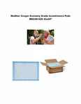 Medline Disposable Economy Grade Fluff-filled Underpad, 23" X 24 MSC281225 400CT. Fixed Price $76.50.