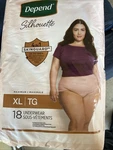 Depend Disposable Underwear Female X-large 18 Ct. Fixed Price $26.00.