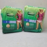 2 Packs Depend Fit-flex Maximum Absorbent Underwear Blush Color Small 19 Count. Fixed Price $19.99.