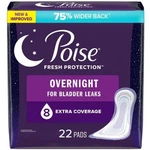 Poise Fresh Protection Bladder Control Pad 5.3" Long Overnight Heavy Absorb 22. Fixed Price $29.96.
