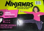 Ninjamas Girls Bedwetting Nighttime Underwear, Size L/xl 64-125 Lbs 34 Ct. Fixed Price $29.99.