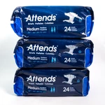 72 Attends Briefs Medium 32"-44" Unisex Adult Diapers Heavy Packs Of 24. Fixed Price $52.19.
