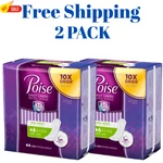 Poise Daily Incontinence Panty Liners Very Light Absorbency Long 44 Ct (2 Pk). Fixed Price $34.99.