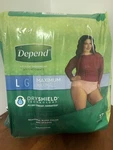 Depend Women Fit Flex Underwear Maximum Protection Size Large 17 Count New In Pk. Fixed Price $15.00.