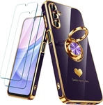 For Samsung Galaxy A15 5G Case With 2 Pack Screen Protector, 360 Purple. Fixed Price $11.67.