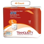 48 Pcs Tranquility Atn Adult Brief, Tab Closure, Heavy Absorbency Large #2186. Fixed Price $69.89.