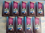 Lot (9) Poise Ultra Thin Pads Regular Length Moderate Drop #4 18 Each. Fixed Price $75.65.