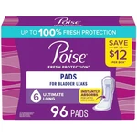 Poise Incontinence Pads, Drop Ultimate Absorbency, 96 Count. Fixed Price $70.33.