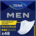 Tena Incontinence Guards For Men, Moderate Absorbency, 48 Count. Fixed Price $19.00.