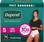 *depend Fresh Protection Adult Incontinence Underwear For Women SMALL-96 Count. Fixed Price $59.99.