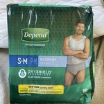 Depend Fit-flex Underwear Maximum Absorbency S-m Gray For Men 19 Count. Fixed Price $18.99.