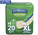 Fitright Adult Diapers Ultra Heavy Absorbency Xl Size 56IN-64IN Optifit Briefs. Fixed Price $19.99.