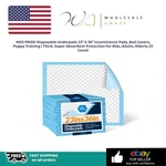 Med PRIDE-90507- Disposable Underpads 23'' X 36'' Incontinence Pads, Bed Covers. Fixed Price $19.99.