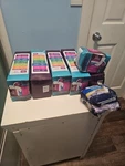 Poise Ultra Thin Pads Regular Length #4. Always 10 Pack #5. 180 Total. Fixed Price $50.00.