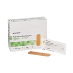100 Mckesson Adhesive Bandages 1" 3" Flexible Fabric Aid Strips 16-4811. Fixed Price $6.23.