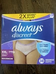 Adult Incontinence For Women And Postpartum Underwear, Xxl, Up To 1.... Fixed Price $49.99.
