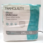 Tranquility Essential Adult Underwear Heavy Absorbency 2XL 12 Count Bag New. Fixed Price $12.47.