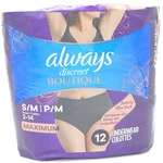 Always Discreet Boutique Maximum Absorbency Underwear Sz S/m 2-14 Black 12 Pairs. Fixed Price $19.88.