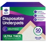 Ultra Absorbency Disposable Underpads Extra Thick 100 Grams Fluff With Polyme.... Fixed Price $55.76.