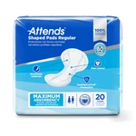 Attends Shaped Pads Regular, Maximum Absorbency. Fixed Price $17.59.