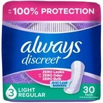 Always Discreet Light Pads, 3 Drops. Fixed Price $14.29.