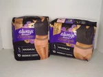 2 Packs Always Discreet Boutique Underwear Large Maximum 10 Each New (a). Fixed Price $36.99.
