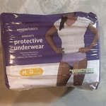 Amazon Basics Women's Protective Underwear Medium 20 Count Purple Odor Control. Fixed Price $22.49.
