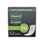 Depend Incontinence Guards/bladder Control Pads For Men Maximum Absorbency 104CT. Fixed Price $12.88.