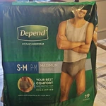 Depend Fit-flex Underwear Maximum Absorbency Men S-m Gray 19 Count. Fixed Price $13.00.