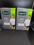 2 Depend Men Lg Reusable Bladder Leak Underwear Black Washable Protection New. Fixed Price $24.99.