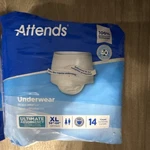 Attends Underwear Ultimate Absorbency Xl Cotton Disposable Odor Control 14 Count. Fixed Price $15.00.