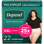 Depend Fresh Protection Blush Incontinence Underwear Women Xx Large 22 Count. Fixed Price $29.49.