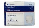 Covidien 1605 Sure Care Plus Protective Underwear S/m. 34"-46(2 Bags Of 40 Piece. Fixed Price $32.00.