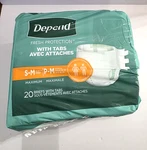 Depend Incontinence Underwear Unisex Briefs Size S-m W/ Tabs Open Package. Fixed Price $7.99.