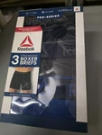 Reebok Mens Underwear Pro Series Performance Boxer Brief 3 Pack. Fixed Price $12.00.