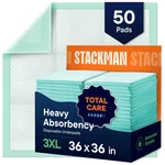 Protect Bedding Leaks - 50 Pack 36X36 Disposable Underpads. Fixed Price $59.99.