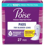 Poise Incontinence Pads For Women, 6 Drop, Ultimate Absorbency, Long, 27 Ct. Fixed Price $38.46.