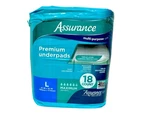 Assurance Unisex Premium Quilted Underpad Maximum Absorbency Large 18 Count New. Fixed Price $9.95.