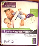 Healthy Sleep Full Fitted-sheet Style Supreme Mattress Protector Waterproof. Fixed Price $24.99.