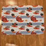 Vtg Disney Pixar Cars Crib Pad Changing Lightning Mcqueen Nursery Bedding. Fixed Price $15.87.