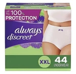 Always Discreet Incontinence & Postpartum Underwear For Women -. Fixed Price $13.96.