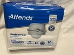Pack Attends Adult Pull Up On Underwear Diapers 80 Count-size Medium 34" 44". Fixed Price $20.00.