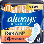 Always Ultra Thin Pads With Wings, Size 4, Overnight, 78 Count (3. Fixed Price $28.49.