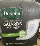 Depends Guards For Men 52 Maximum Fresh Protection 30 Its Weight. Fixed Price $13.00.