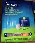 Prevail Per-fit Adult Unisex Daily X-large Underwear Lot Of 5 Bags (100CT). Fixed Price $79.99.